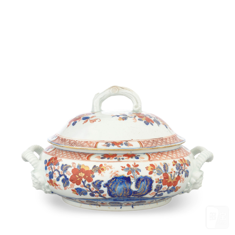 A Bow tureen and cover, circa 1748-50 - 图5